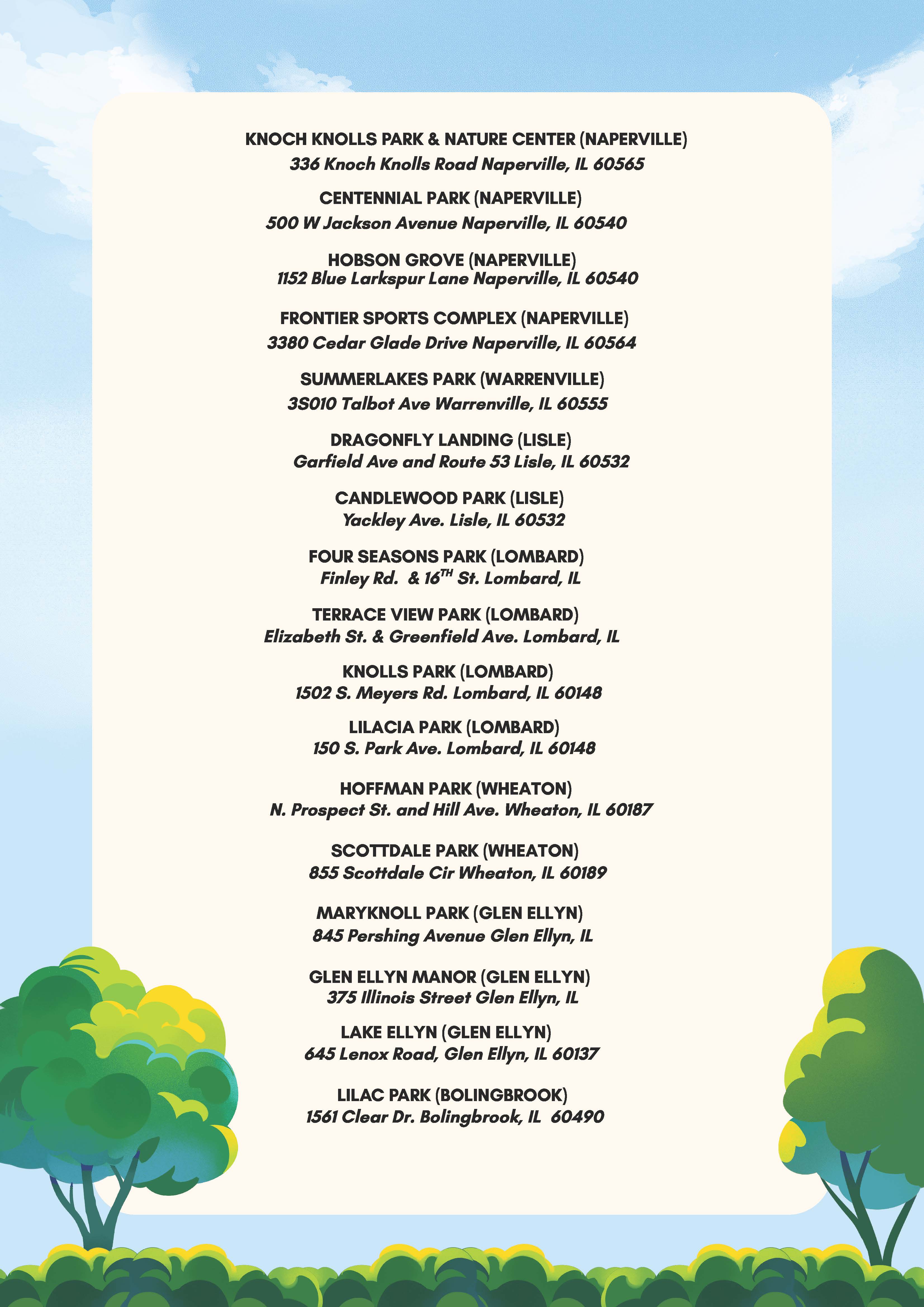 Page II Updated 2025 Parks Passport