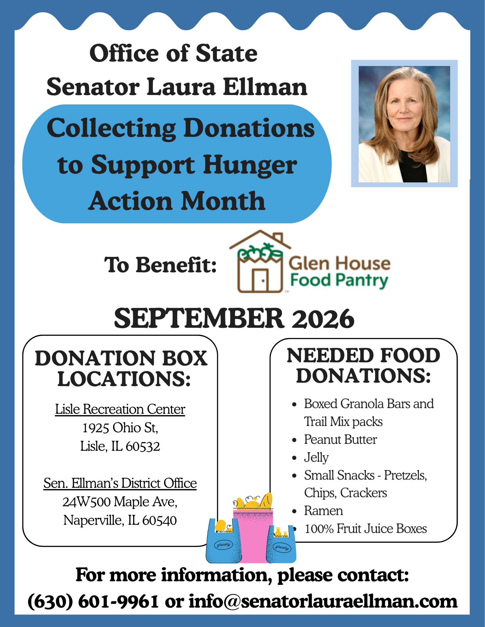 September 2026 Donation Drive Flyer